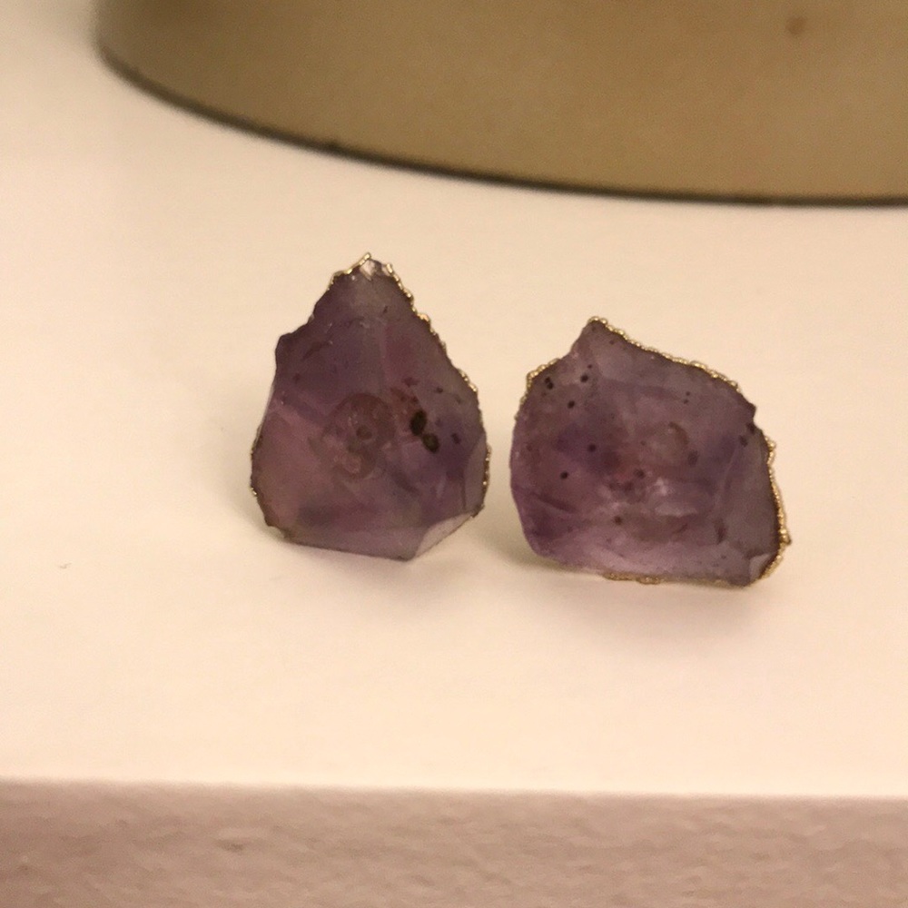 Natural stone earrings